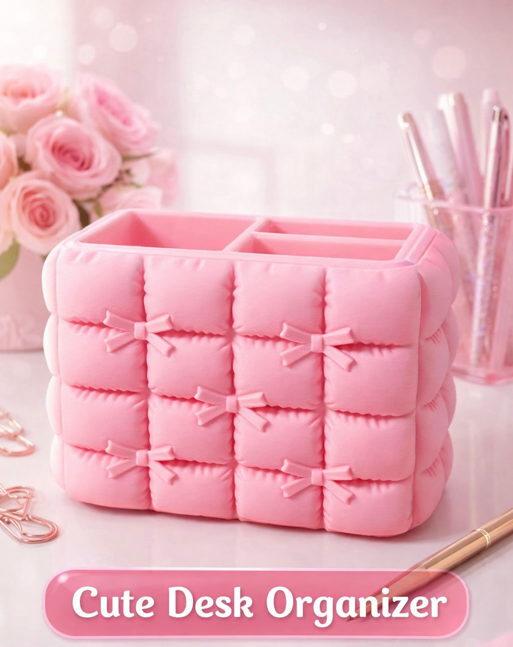 Cute desk / makeup organiser - 3d printed