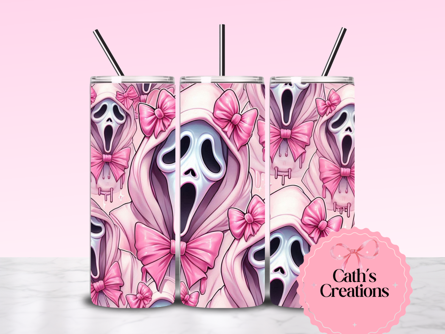 Pre order - Ghostface 20oz Stainless tumbler