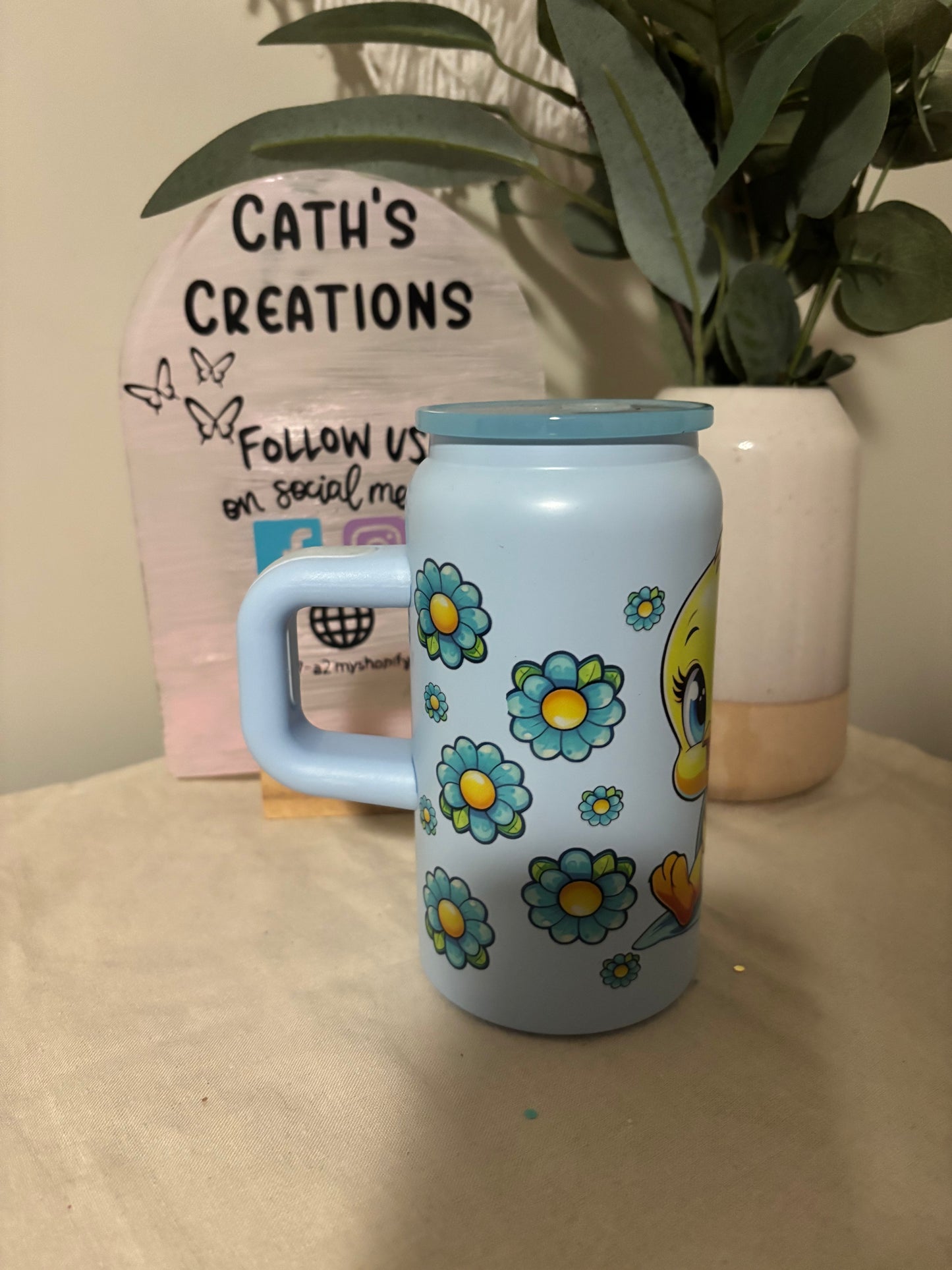 Tweety Bird Stainless steel tumbler