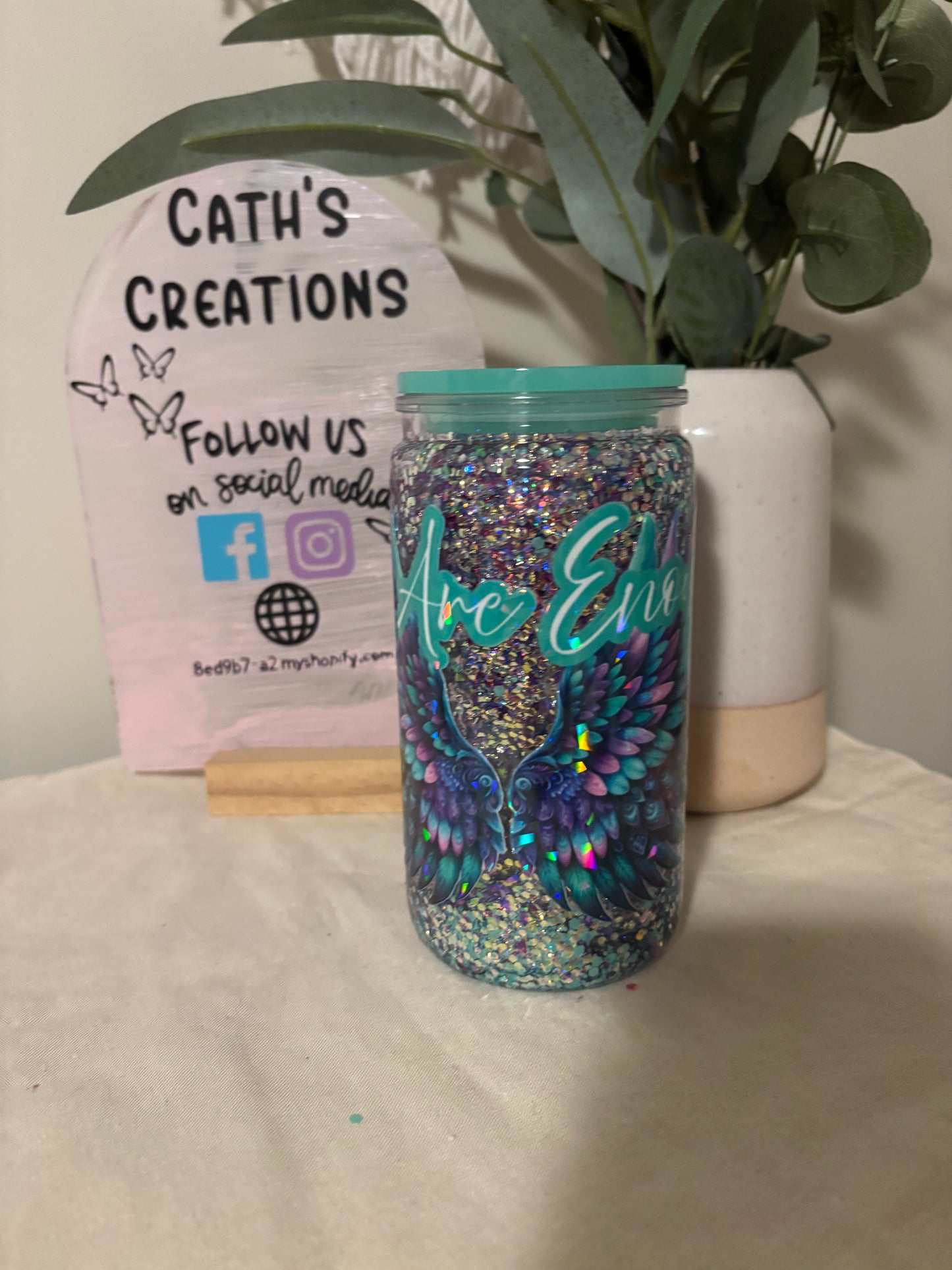 You are Enough 16oz Acrylic Snowglobe