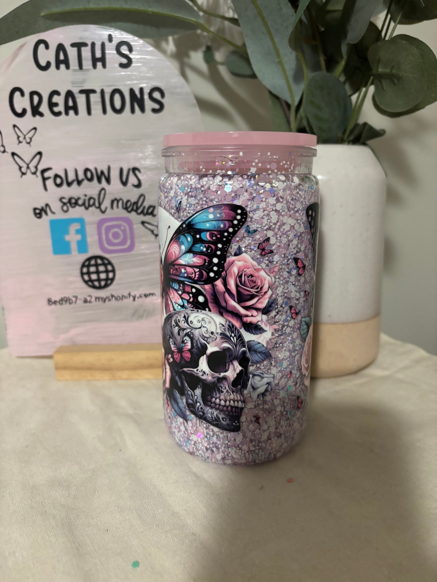 Tattoo Girl 16oz Acrylic Snowglobe