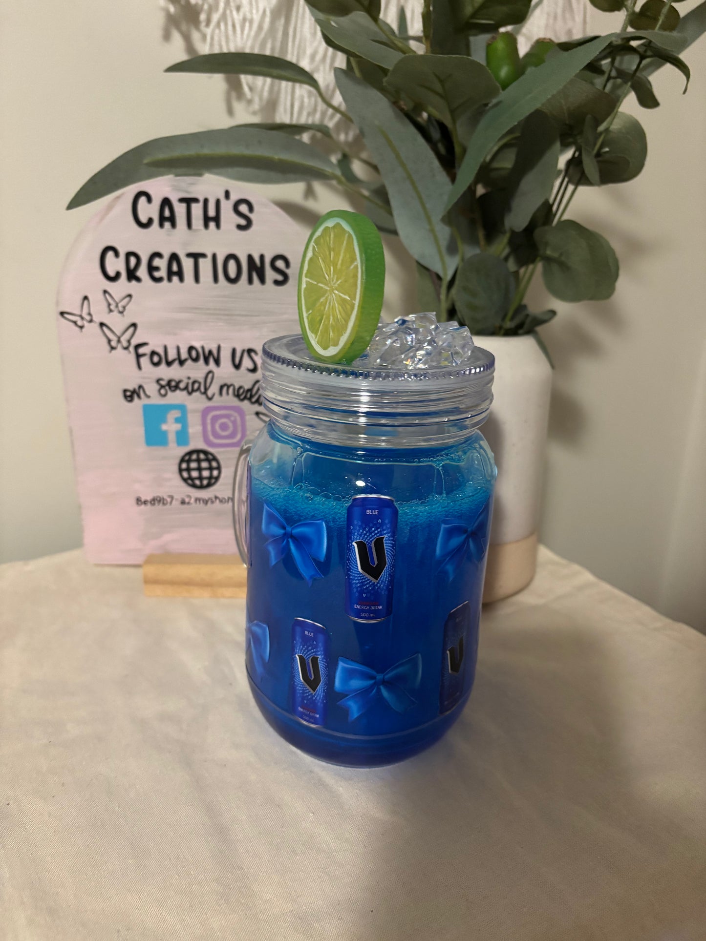 Mason Jar Fizzy Snowglobe