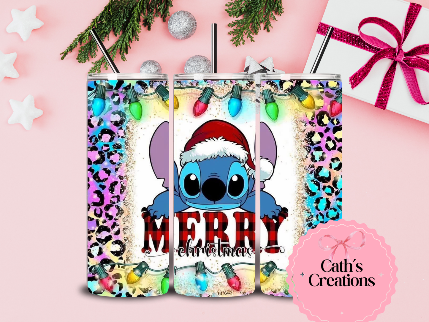 Stitch 20oz Christmas Tumbler