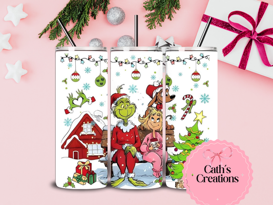 Grinch 20oz Christmas Tumbler