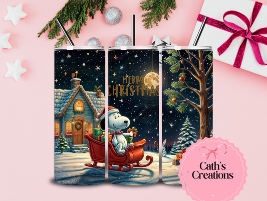 Snoopy 20oz Christmas Tumbler