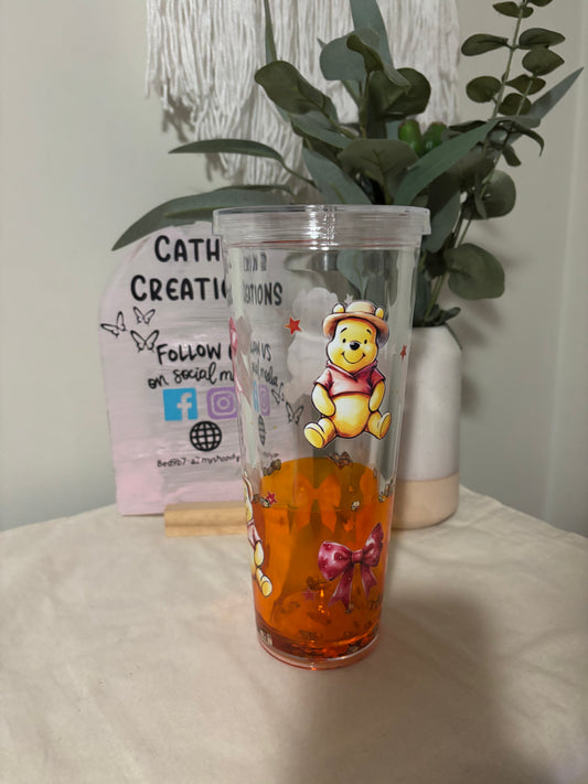 24oz Winnie the Pooh honey drip Snowglobe